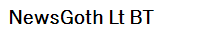 NewsGoth Lt BT